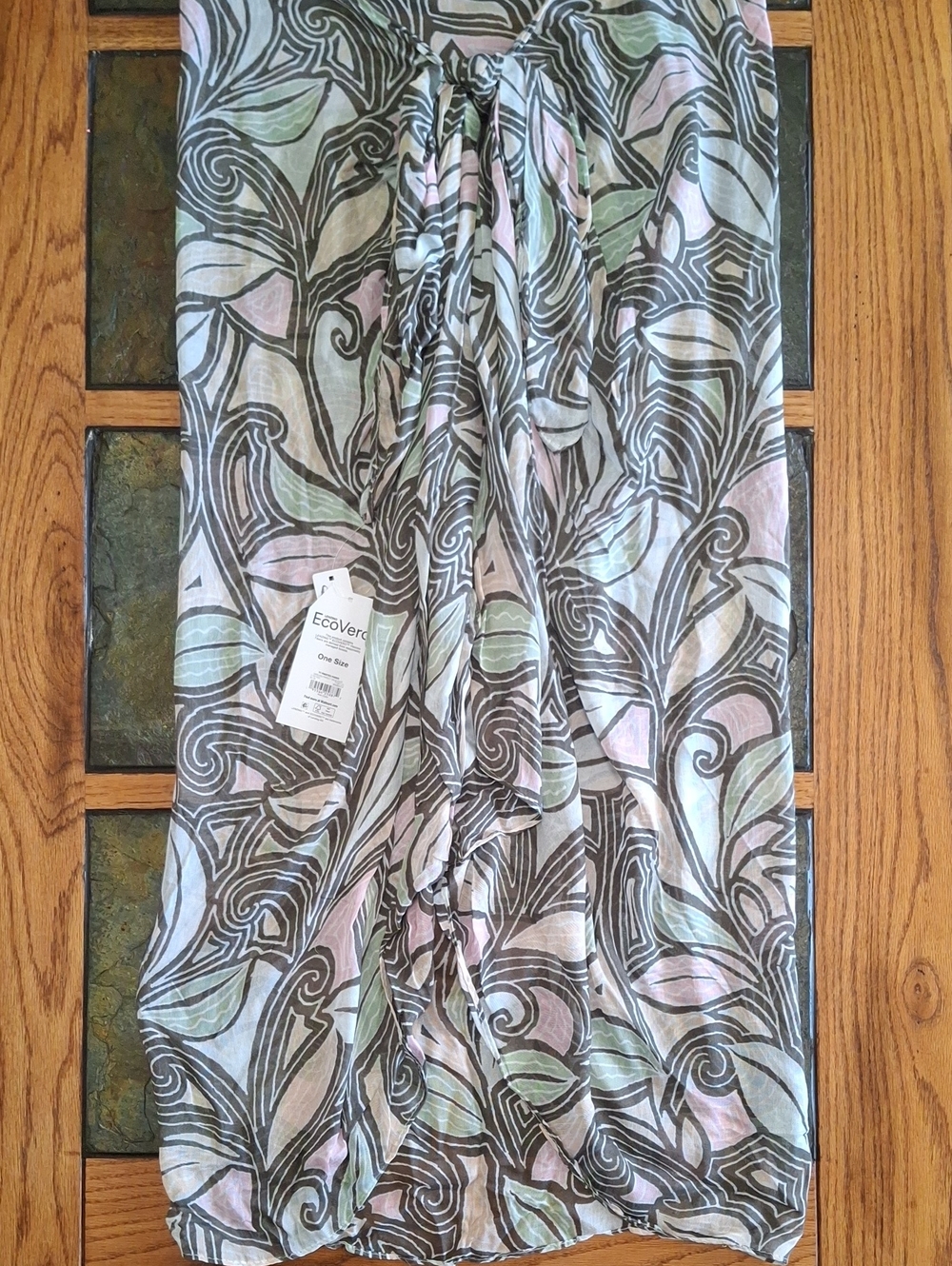 Pastel Floral Cover Up Sarong
